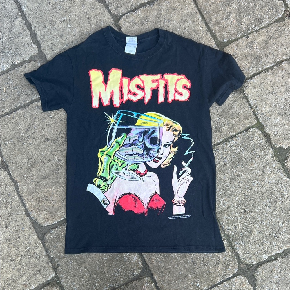 Black Graphic misfits T-Shirt